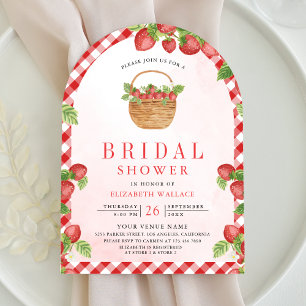 Invitation Corbeille de fraises Douceur des baies Arche Maria