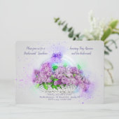 Invitation Corbeille de Lilas (Debout devant)