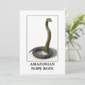 Invitation Corde de Nope Amazonienne - Anaconda Snake Danger (Debout devant)
