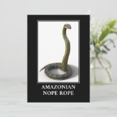 Invitation Corde de Nope Amazonienne - Anaconda Snake Danger (Debout devant)
