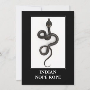 Invitation Corde indienne à cou - Cobra Snake Danger