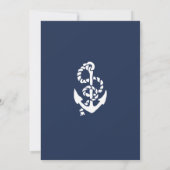 Invitation Corde nautique et Ancre Engagement Partie Invitati (Dos)