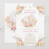 Invitation Cordero personnalisé Le Baptême et Premier Anniver (Devant / Derrière)