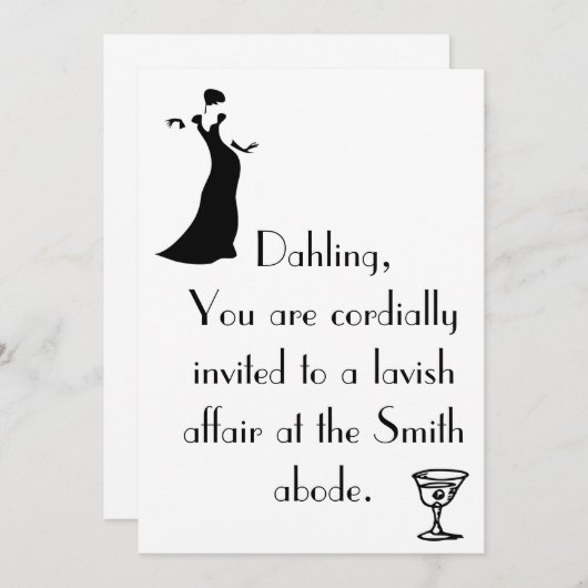 Invitation cordiale (Devant / Derrière)