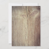 Invitation cordon de coeur sculpté lumières bois nuptiale dou (Dos)