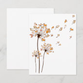 Invitation Corgi Flower Fly Dandelion Shirt Cute Dog Lover (Devant / Derrière)