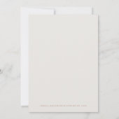 Invitation CORIANDER Bohemian Burnt Orange Enregistrer la dat (Dos)