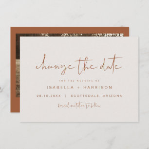 Invitation CORIANDER Bohemian Terracotta Modifier la date