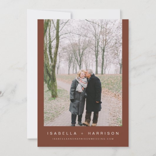 Invitation CORIANDRE Orange Brûlée Nous Nous Engageons Toujou (Dos)