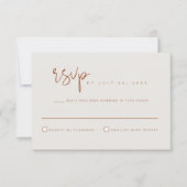 Invitation CORIANDRE - Ton Terre Bohème Orange Brûlé RSVP (Devant)