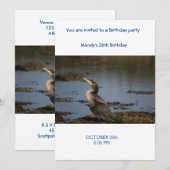 Invitation Cormorant à double poitrine (Devant / Derrière)