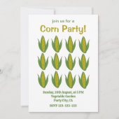 Invitation Corn Plante Maize Légumes Agritourisme Fête de maï (Devant)