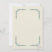 Invitation Corners européens de confirmation (Dos)