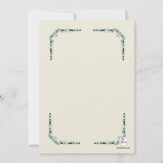 Invitation Corners européens de confirmation (Dos)