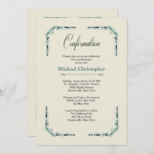 Invitation Corners européens de confirmation (Devant / Derrière)