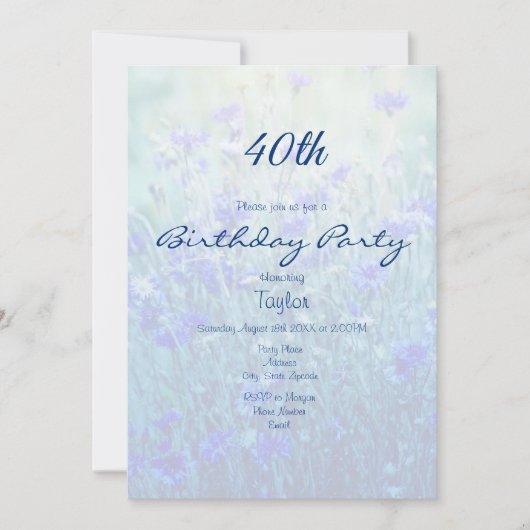 Invitation Cornfleurs (Devant)