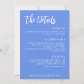 Invitation 💍 Cornflowers et Lavender Bliss mariage (Dos)