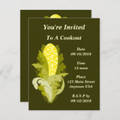 Invitation Corny Cookout (Devant / Derrière)