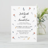 Invitation Coroful Cute Handrawing Mariage Inviations (Debout devant)