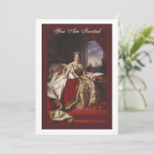 Invitation Coronation Portrait de la reine Victoria (Debout devant)