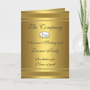 Invitation Corporate Dinner Party Ajouter votre logo