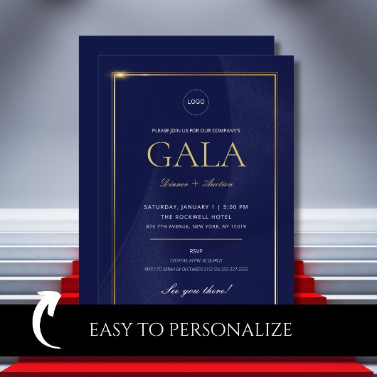 Invitation Corporate Gala Event Collecte de fonds