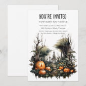 Invitation Correctif citrouille personnalisé (Devant / Derrière)