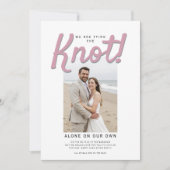 Invitation Correspondance du noeud réception de mariage code  (Devant)