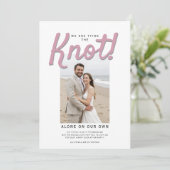 Invitation Correspondance du noeud réception de mariage code  (Debout devant)