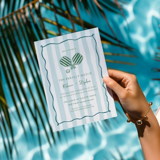 Invitation Correspondance parfaite | Pickleball Country Club 