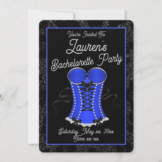 Invitation Corse bleue Flirty (Devant)