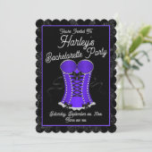Invitation Corse violette Flirty (Debout devant)