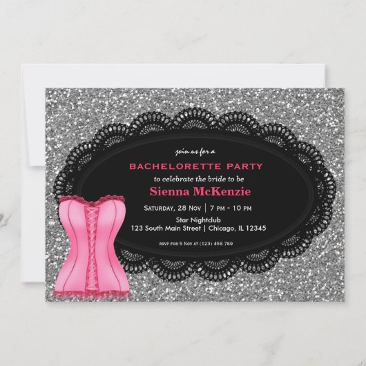 Invitation Corset Bachelorette (Devant)