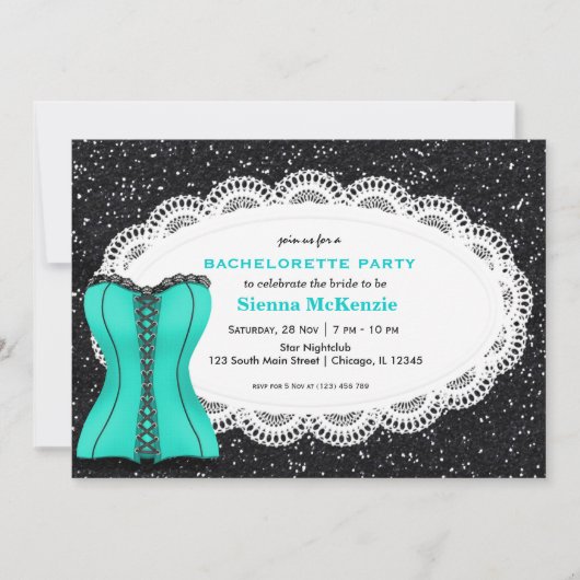 Invitation Corset Bachelorette (Devant)