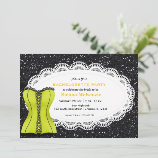 Invitation Corset Bachelorette (Debout devant)