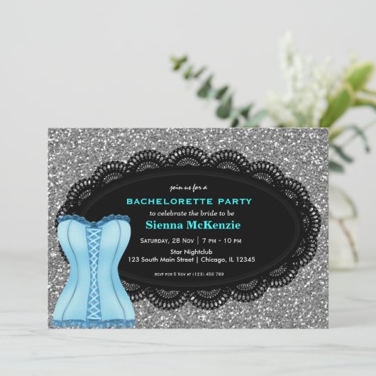 Invitation Corset Bachelorette (Debout devant)