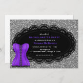 Invitation Corset Bachelorette (Devant / Derrière)