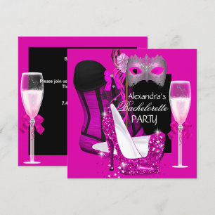 Invitation Corset Demoiselle d'Honneur Rose Mascarade Champag