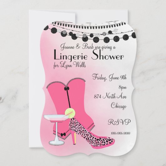 Invitation Corset Rose Chaud (Devant)