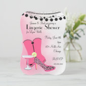 Invitation Corset Rose Chaud (Debout devant)