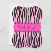 Invitation Corset Rose Et Blanc Sur Linge De Maison Imprimé Z (Dos)