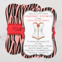 Corset Rouge & Blanc Sur Zebra Print Lingerie Douc