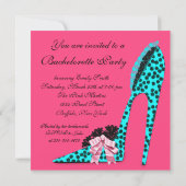 Invitation Corset Talons Leopards Roses Enterrement de Vie de (Dos)