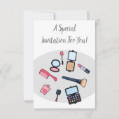 Invitation Cosmétique / maquillage illustration (Dos)