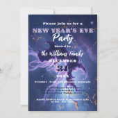 Invitation Cosmic Purple Blue Nebulae fête de la Saint-Sylves (Devant)