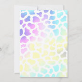 Invitation Cosmic Space Cowgirl Disco Rodéo fête d'anniversai (Dos)