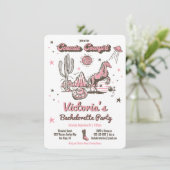 Invitation Cosmic Space Cowgirl Western Bachelorette Party (Debout devant)
