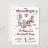 Invitation Cosmic Space Cowgirl Western Bachelorette Party (Devant)