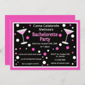 Invitation Cosmo Bachelorette (Devant / Derrière)