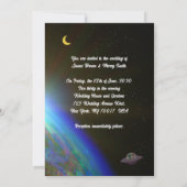 Invitation Cosmonautes de la Terre Universe en Mariage d'amou (Dos)